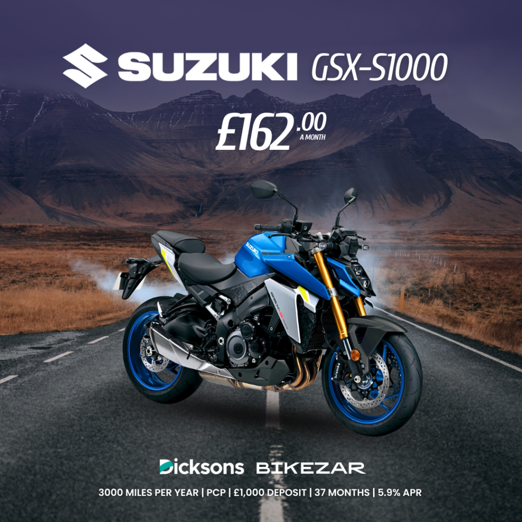 Image of Suzuki GSX-S1000 with £162 a month offer.