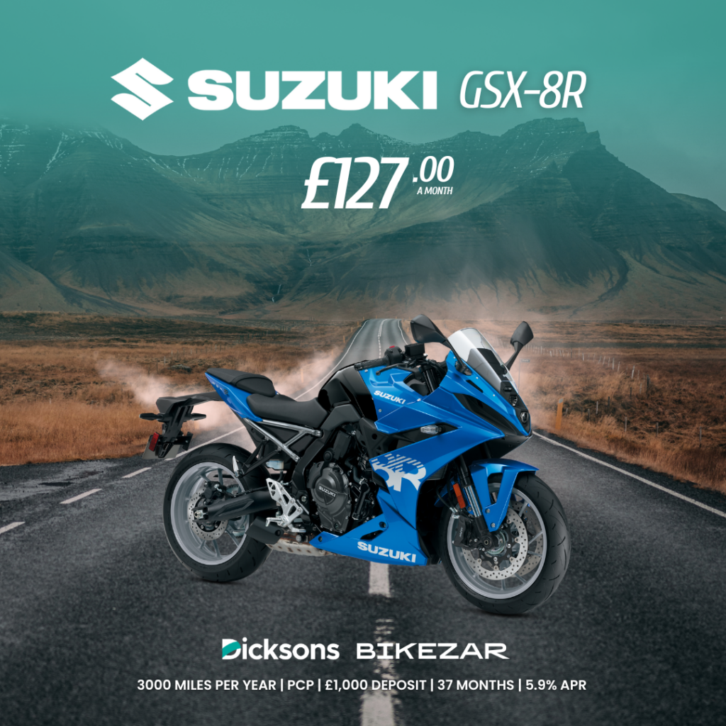 Image of Suzuki GSX-8R with £127 a month offer.