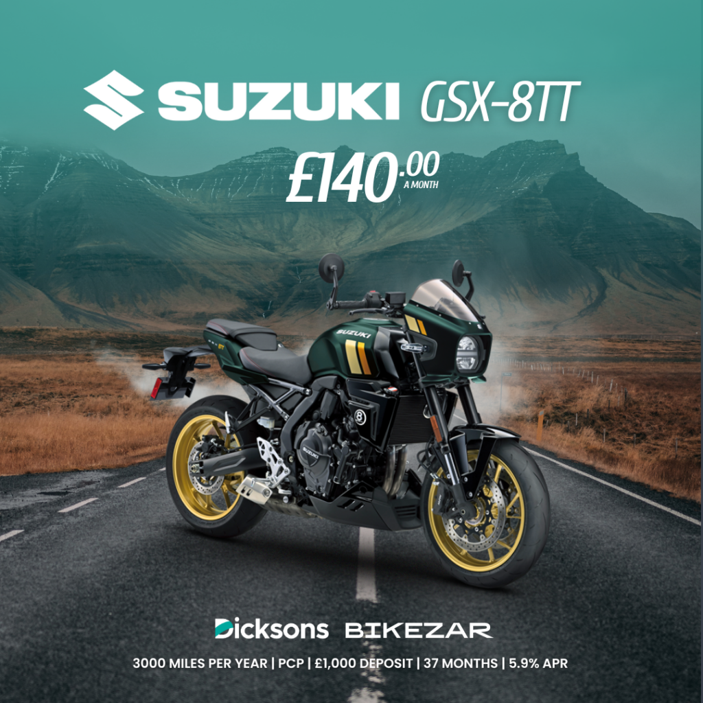Image of Suzuki GSX-8TT with £140 a month offer.