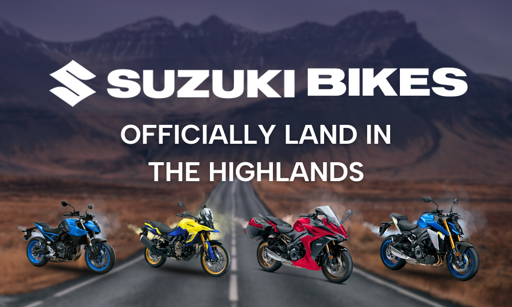 Image of Suzuki bikes with blog title text.