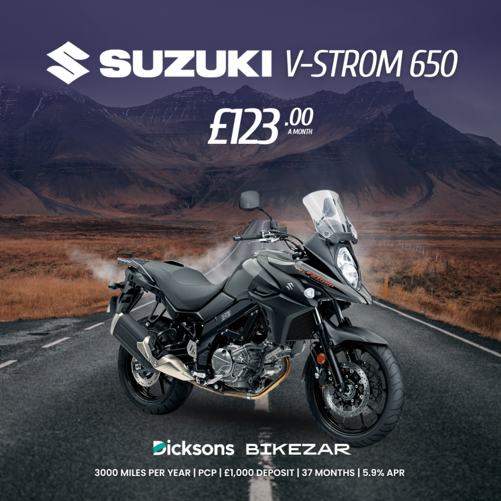 Image of Suzuki V-STROM 650 with £123 a month offer.